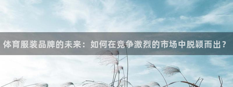 九球体育app官方网站：体育服装品牌的未来：如何在竞争激烈的市场中脱颖而出？